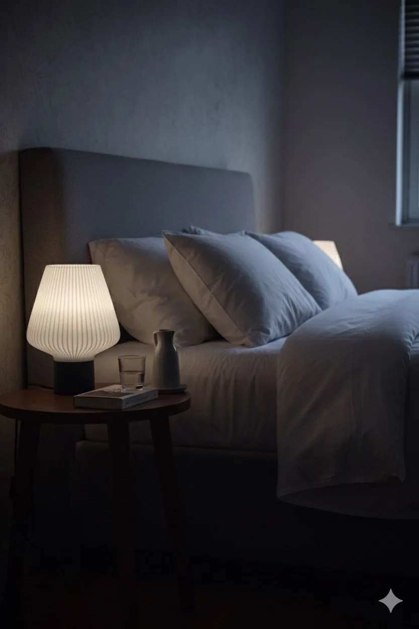 Bold Minimalism Lamp - White Shade with Black Base for Contemporary Spaces
